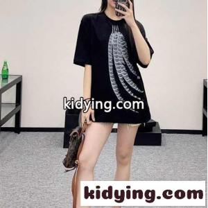 ルーズフィット コットンTシャツ ロエベ コピー Tシャツ コピー ユニセックス ブラックkid26Gz4Pni