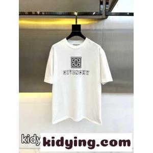 おしゃれ ロゴ 半袖Tシャツ ジバンシィ コピーブランド Tシャツ 偽物 クルーネック ホワイトkid26G9Hnay