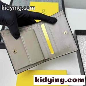 シンプル 小銭入れ付き 2つ折り財布 フェンディ コピー 財布 スーパーコピー グレーkid26HvqWnu