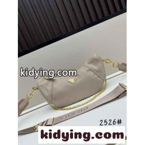 プラダ コピー ドゥミ・リュンヌ Re-Nylon ショルダーバッグ コピー ベージュkid264fKrOf
