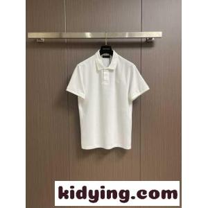 洗練された シンプル プラダ コピーブランド Tシャツ コピー コットンピケ ポロシャツ ホワイトkid26Wj4Lfy
