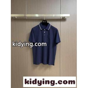 カジュアル サドルステッチ ポロシャツ エルメス ブランド コピー Tシャツ コピー コットン ネイビーkid260jamyi