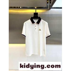 グッチ ブランド コピー Tシャツ 偽物 カジュアル コットンピケ ポロシャツ ホワイトkid26muG5jq