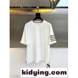 カジュアル 人気 コットン 半袖Tシャツ トムブラウン ブランド コピー Tシャツ スーパーコピー ホワイトkid26vO1vae