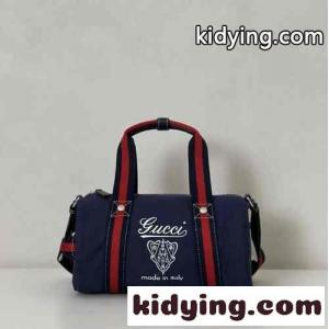 プリント キャンバス スモール ダッフルバッグ グッチ コピー バッグ コピー ブルーkid260Hb41b