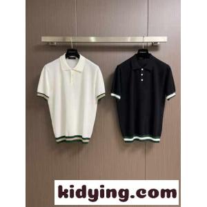 カジュアル 上品 エルメネジルド・ゼニア ニット コピー 半袖ニットポロkid26nSHPPz