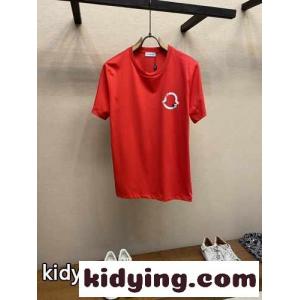 シンプル クルーネック 半袖Tシャツ モンクレール コピーブランド Tシャツ スーパーコピー レッドkid26KT5Hze
