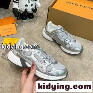 おしゃれ カジュアル LV オリンピア スニーカー ルイ・ヴィトン スニーカー スーパーコピー シルバーkid265zW99v