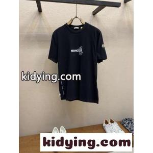 人気 moncler コピーブランド x FRGMT コットン 半袖Tシャツ モンクレール コピーブランド Tシャツ スーパーコピー ブラックkid268b8TLj