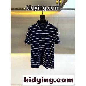 定番 カジュアル ボーダー柄 ポロシャツ エルメネジルド・ゼニア Tシャツ コピー ネイビーkid26XfuSjC