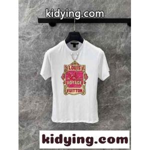 人気 目を引く パロットプリントTシャツ ルイ・ヴィトン 半袖Tシャツ コピーkid26qG9bii