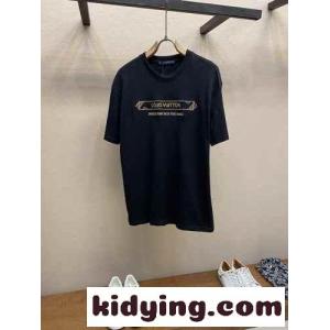 エンベリッシュド ダミエ ピケTシャツ ルイ・ヴィトン Tシャツ コピー クルーネックkid261TT9ra
