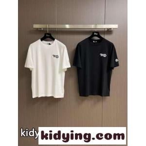 ロゴ刺繍 クルーネック 半袖Tシャツ モンクレール コピー Tシャツ スーパーコピーkid2685vW5f