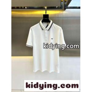 洗練された コットンピケ ポロシャツ アルマーニ コピーブランド Tシャツ コピー ホワイトkid26jieOnq