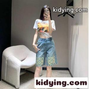 ロエベ コピー パンツ コピー デニム ショートパンツ ゆったり 合わせやすいkid26quqeie