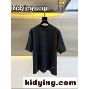 シンプル クロスパッチ クロムハーツ コピーブランド Tシャツ コピー コットンジャージ ダークグレーkid26X1b41v