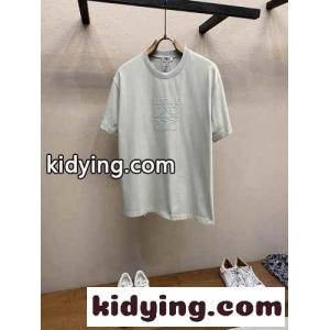 リラックスフィット コットンTシャツ ロエベ コピーブランド Tシャツ コピー 半袖トップス グレーkid26quK1ja