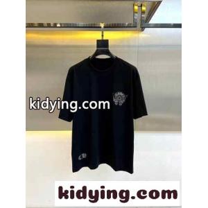 シンプル プリント ゆったり 半袖Tシャツ クロムハーツ コピー Tシャツ コピー コットン ホワイトkid26PbOfKv