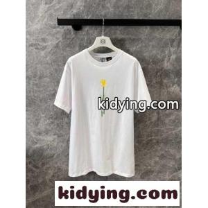 ユニセックス ゆったり 半袖Tシャツ ロエベ ブランド コピー Tシャツ コピー コットン ホワイトkid26fG1rGj
