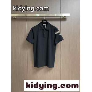 カジュアル モンクレール コピーブランド Tシャツ スーパーコピー コットンピケ 半袖ポロシャツ ブラックkid26uGPLHn