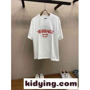 カジュアル ゆったり ロゴ 半袖Tシャツ ヴェルサーチ コピーブランドェ Tシャツ コピー コットン ホワイトkid26PDCu0v