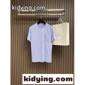 カジュアル おしゃれ クルーネック 半袖Tシャツ ロエベ スーパーコピー Tシャツ コピー コットン ライトブルーkid26OTDuOz