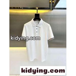 シンプル バーバリー スーパーコピー Tシャツ コピー コットンピケ 半袖 ポロシャツ ホワイトkid261zSvSj