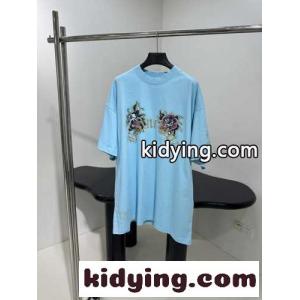 オーバーサイズ バレンシアガ コピー TACKY TATTOO Tシャツ コピー ライトブルーkid26aGzaau