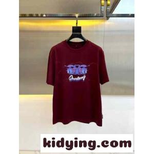 おしゃれ カジュアル バーバリー コピーブランド Tシャツ コピー プリント 半袖Tシャツ レッドkid261XTrOD