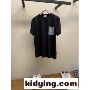 シルケットスムースロゴTシャツ クリスチャン・ディオール コピーブランド Tシャツ コピー ブラックkid26m4ziai