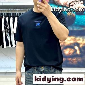 シンプル クルーネック 半袖Tシャツ バーバリー コピー Tシャツ コピー 合わせやすい ブラックkid26Wfqmuu