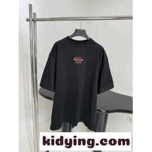 ユニセックス バレンシアガ コピー TAPED balenciaga コピー BACK Tシャツ コピー ブラックkid265vGrKf