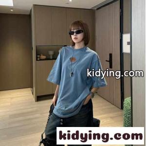 ユニセックス バレンシアガ コピーブランド TAPED balenciaga コピーブランド BACK Tシャツ コピー ライトブルーkid26e4vKLn