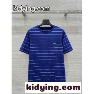 カジュアル 人気 ボーダー柄 半袖Tシャツ ミュウミュウ コピーブランド Tシャツ コピー 合わせやすいkid26meKb8j