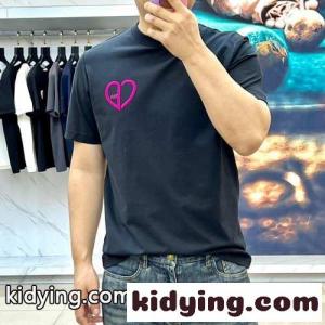 カジュアル クリスチャン・ディオール コピーブランド Tシャツ コピー クルーネック 半袖Tシャツ ブラックkid26CyCa4f