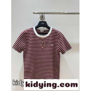 おしゃれ カジュアル ボーダー柄 半袖Tシャツ セリーヌ コピー Tシャツ コピー コットンkid26STHb8b