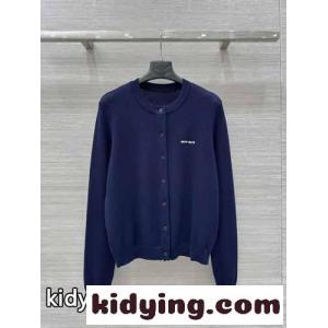 シンプル 春夏 ニットカーディガン ミュウミュウ コピー ニット コピー ネイビーkid26aSHzei