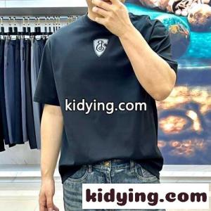 シンプル コットン 半袖Tシャツ バーバリー コピーブランド Tシャツ コピー クルーネック ブラックkid26n0feGz