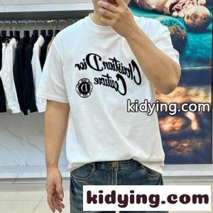 定番 着回し ロゴ入り 半袖Tシャツ クリスチャン・ディオール コピー Tシャツ コピー クルーネック ホワイトkid26XLzCGj