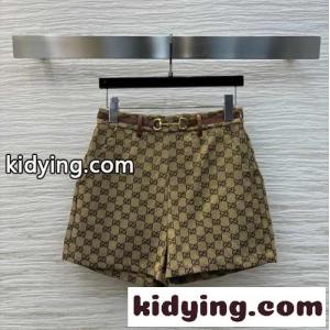 ホースビット GGキャンバス ショートパンツ グッチ ブランド コピー パンツ コピー レディースkid26m49PTn