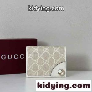 GGエンブレム ミニ ウォレット グッチ ブランド コピー 財布 スーパーコピー 820692　ホワイトkid269fWXnu