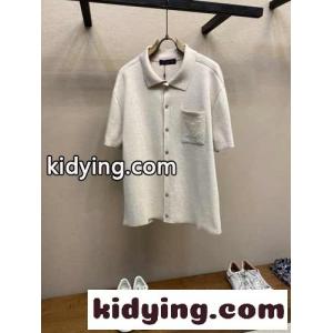モノグラムエンボスド ショートスリーブニットシャツ ルイ・ヴィトン ニット コピー メンズkid265bi4zm