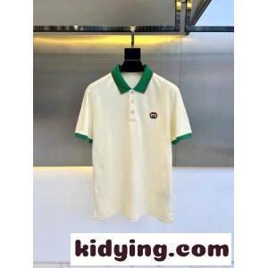 洗練された カジュアル コットンピケ ポロシャツ グッチ ブランド コピー Tシャツ コピー ベージュkid26feuO5j