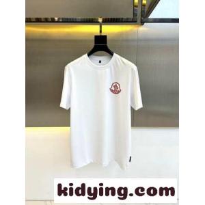 シンプル 合わせやすい プリント 半袖Tシャツ モンクレール スーパーコピー Tシャツ コピー ホワイトkid26f4LzCi