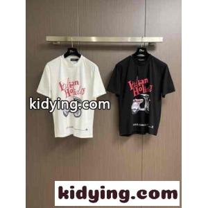 Vespaプリント クルーネック 半袖Tシャツ ドルチェ&ガッバーナ コピー Tシャツ コピー コットンkid26855T1f