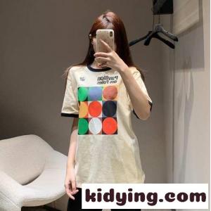 パヴィヨン デ フォリ プリント コットン Tシャツ ヴァレンティノ コピーブランド 半袖Tシャツ スーパーコピー ユニセックス ベージュkid26b05HTv