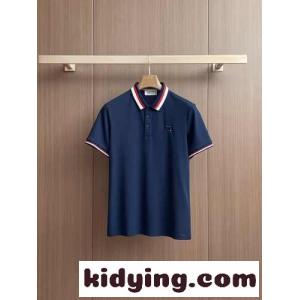 洗練された コットン 半袖ポロシャツ トムブラウン コピー Tシャツ コピー ネイビーkid26iW5Tnu