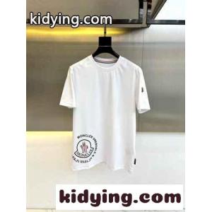 カジュアル 快適 クルーネック 半袖Tシャツ モンクレール コピー Tシャツ コピー ホワイトkid26ue8nmq