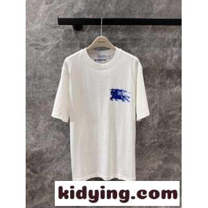 ユニセックス EKD コットンTシャツ バーバリー コピー 半袖Tシャツ コピー ホワイトkid26qGrOLv