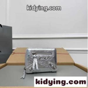 上品 高級感 コンパクトウォレット バレンシアガ ブランド コピー 財布 コピー 二つ折り財布 シルバーkid26Sjaeqy
